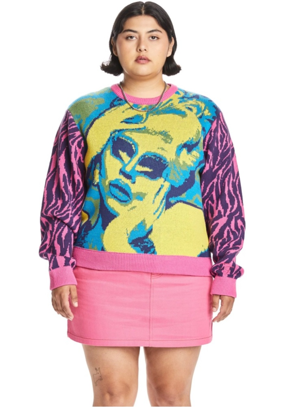 teddy fresh trixie mattiel Pop Art Graphic Crewneck Sweater xs